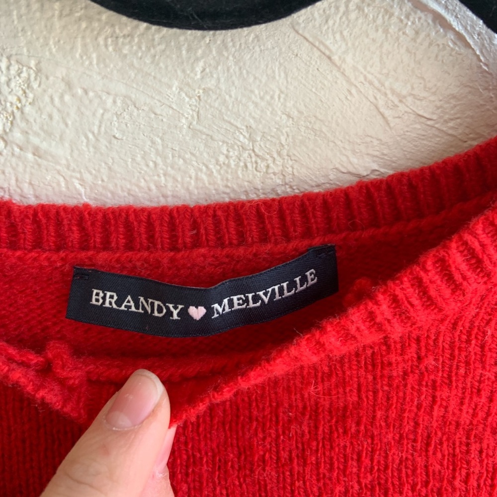 red brandy melville sweater
